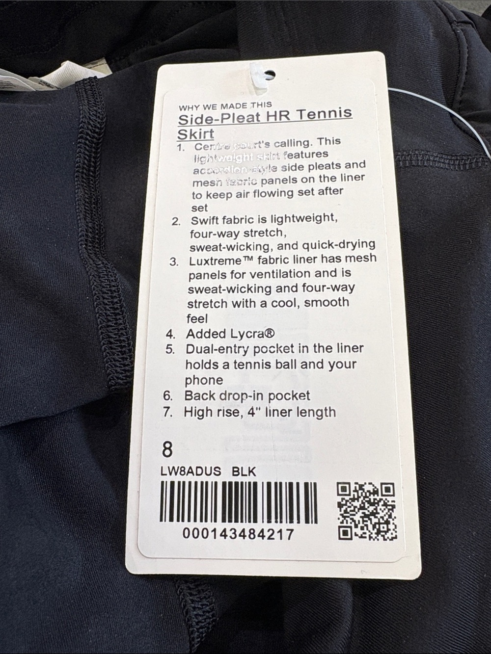 Lululemon Side-Pleat High-Rise Tennis Skirt - Picture 5 of 5